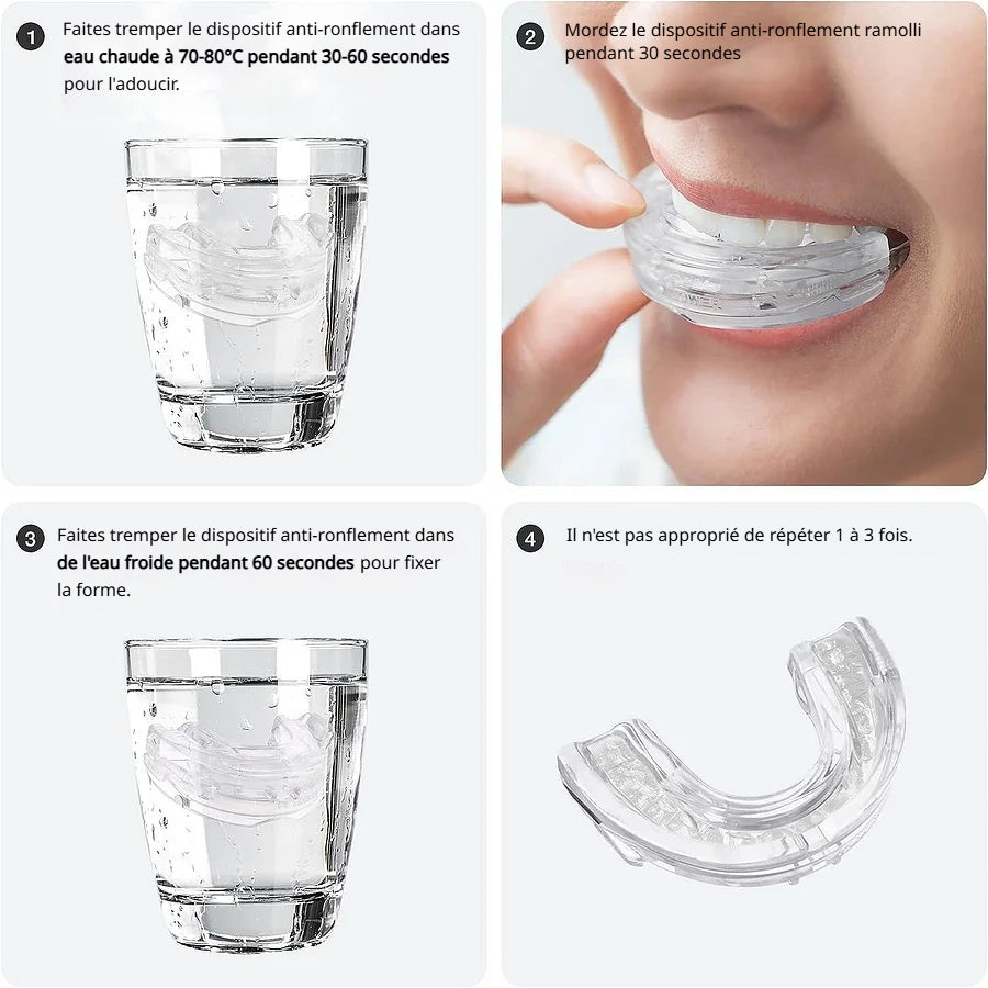 Protège-dents anti-ronflement et bruxisme