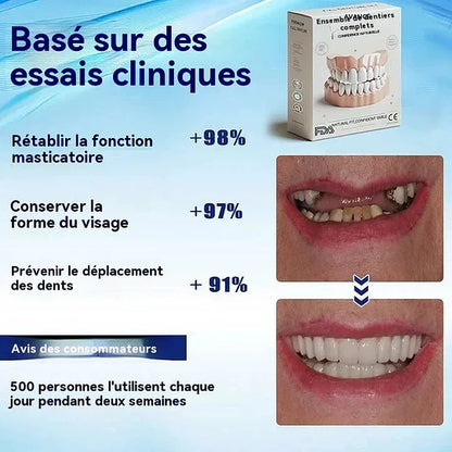 Prothèse dentaire complète personnalisée de pointe