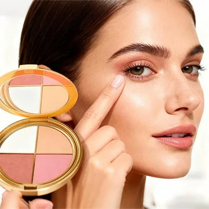 Palette Tout-en-Un Highlighter, Fard à Paupières & Blush