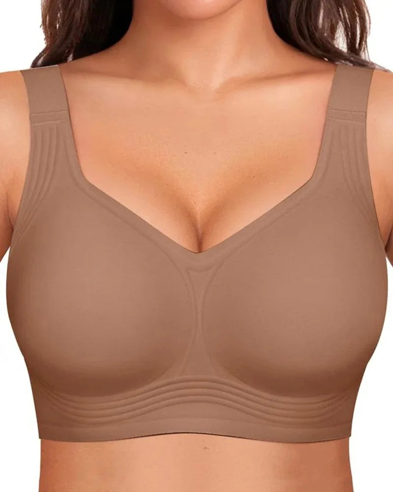 Soutien-gorge lissant en gel confortable, sans armatures et à couvrance totale
