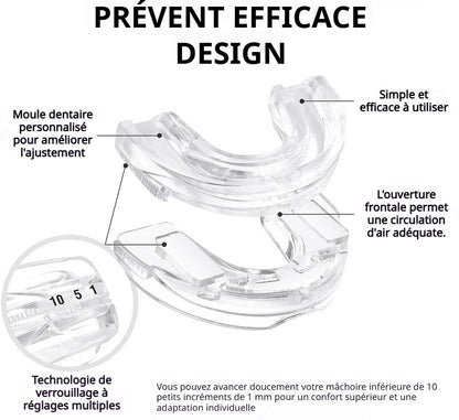 Protège-dents anti-ronflement et bruxisme