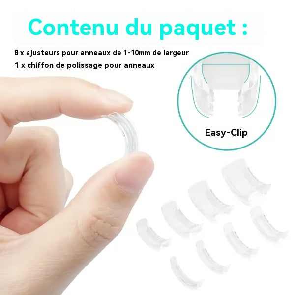 Ajusteur de taille de bague pour bagues trop grandes