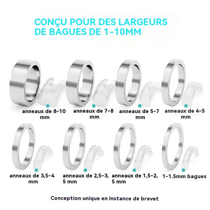 Ajusteur de taille de bague pour bagues trop grandes