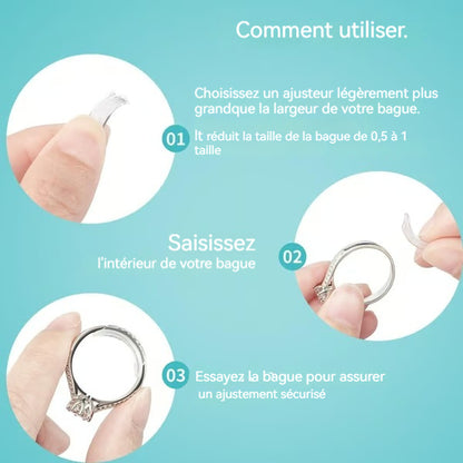 Ajusteur de taille de bague pour bagues trop grandes