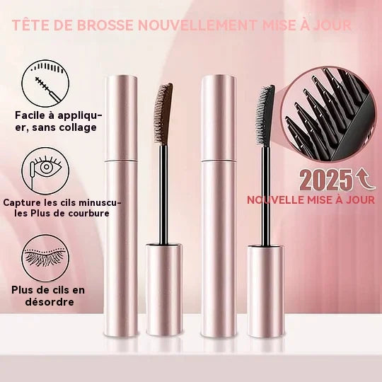 Duo de mascaras gainants noir et marron pour un maquillage des cils sublime.
