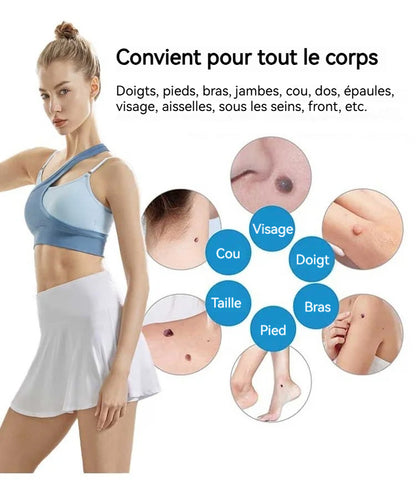 Outil double tête pour l'élimination des verrues - Éliminez vos verrues cutanées sans douleur à domicile