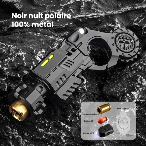 Fusil miniature jouet en alliage métallique avec projectiles souples et fonction d'éjection