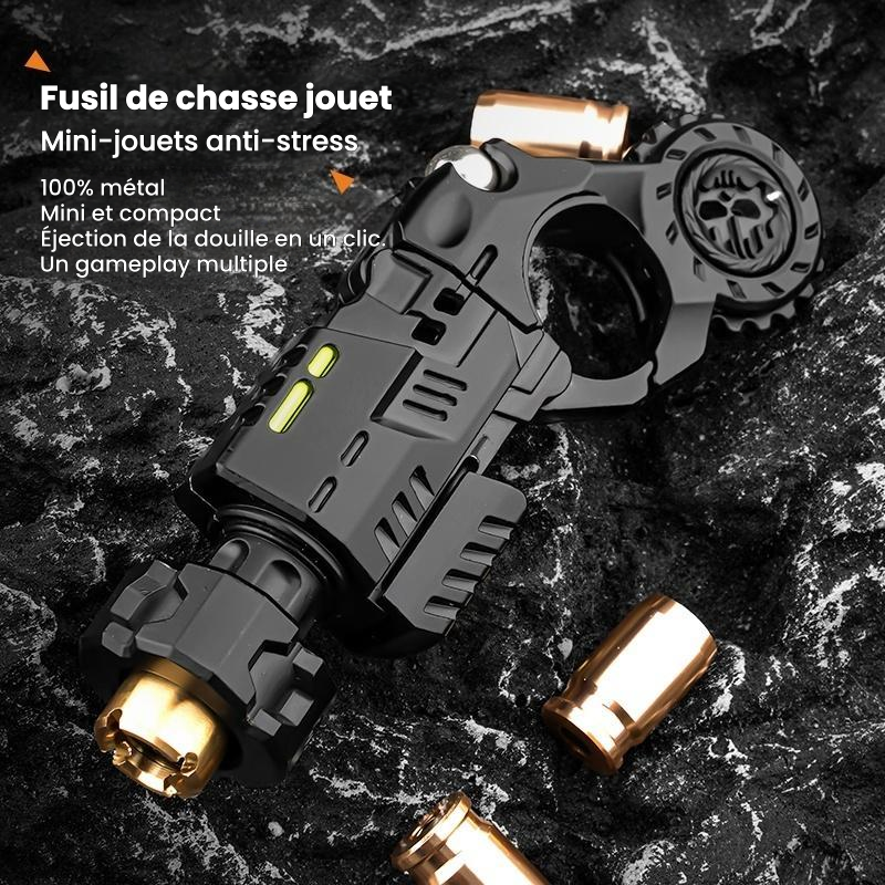 Fusil miniature jouet en alliage métallique avec projectiles souples et fonction d'éjection