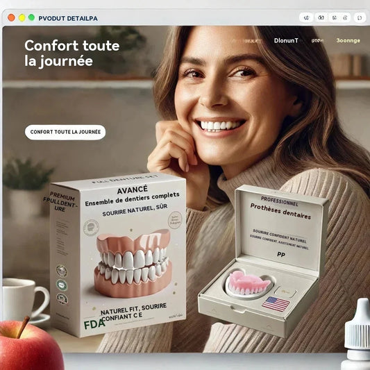 Prothèse dentaire complète personnalisée de pointe